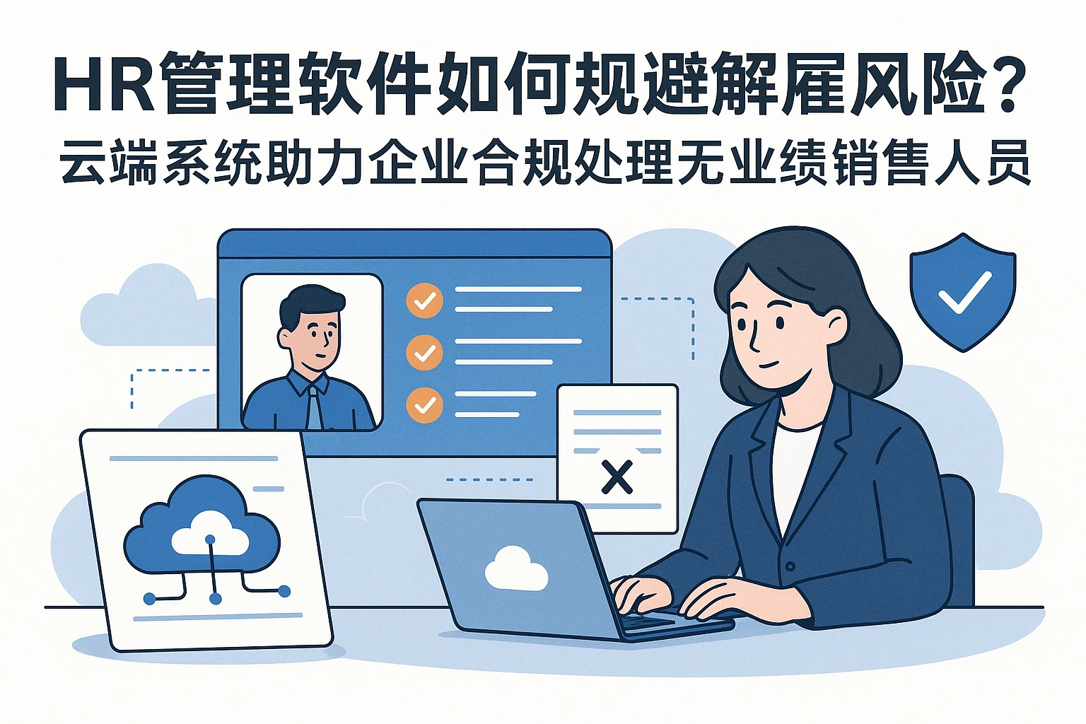 HR管理软件如何规避解雇风险?云端系统助力企业合规处理无业绩销售人员