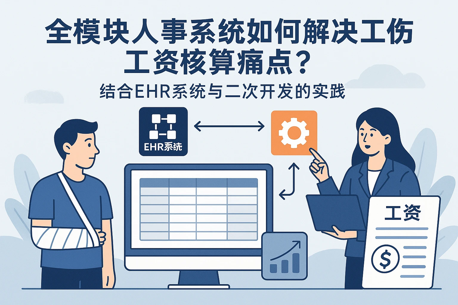 全模块人事系统如何解决工伤工资核算痛点？结合EHR系统与二次开发的实践