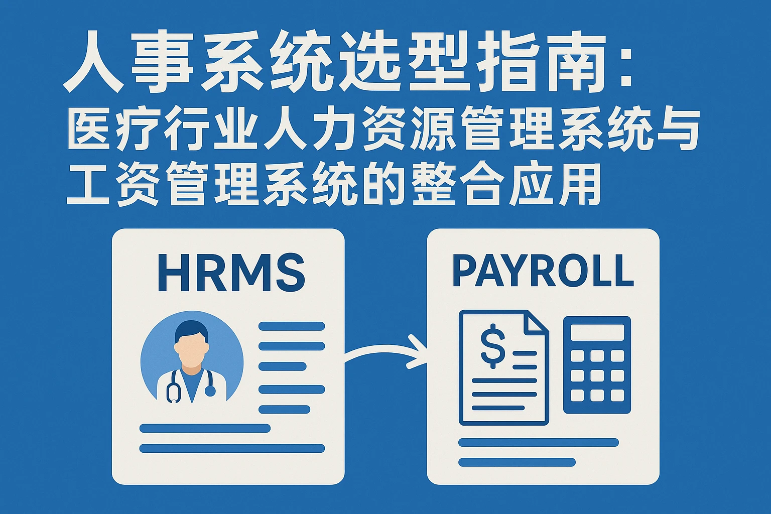人事系统选型指南：医疗行业人力资源管理系统与工资管理系统的整合应用