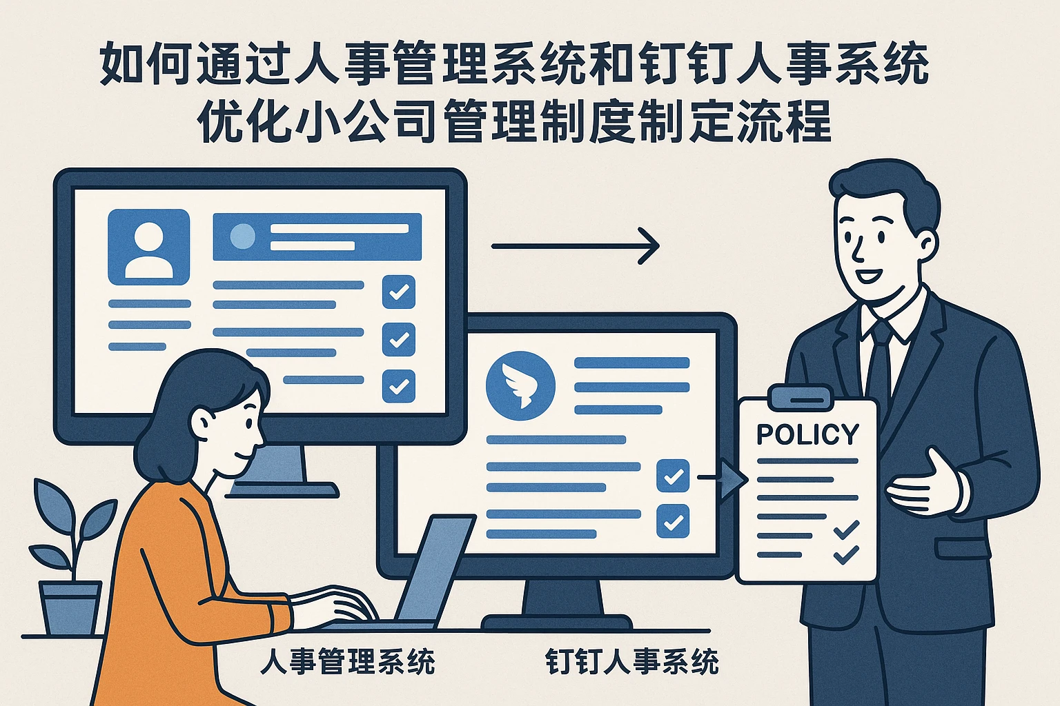 如何通过人事管理系统和钉钉人事系统优化小公司管理制度制定流程