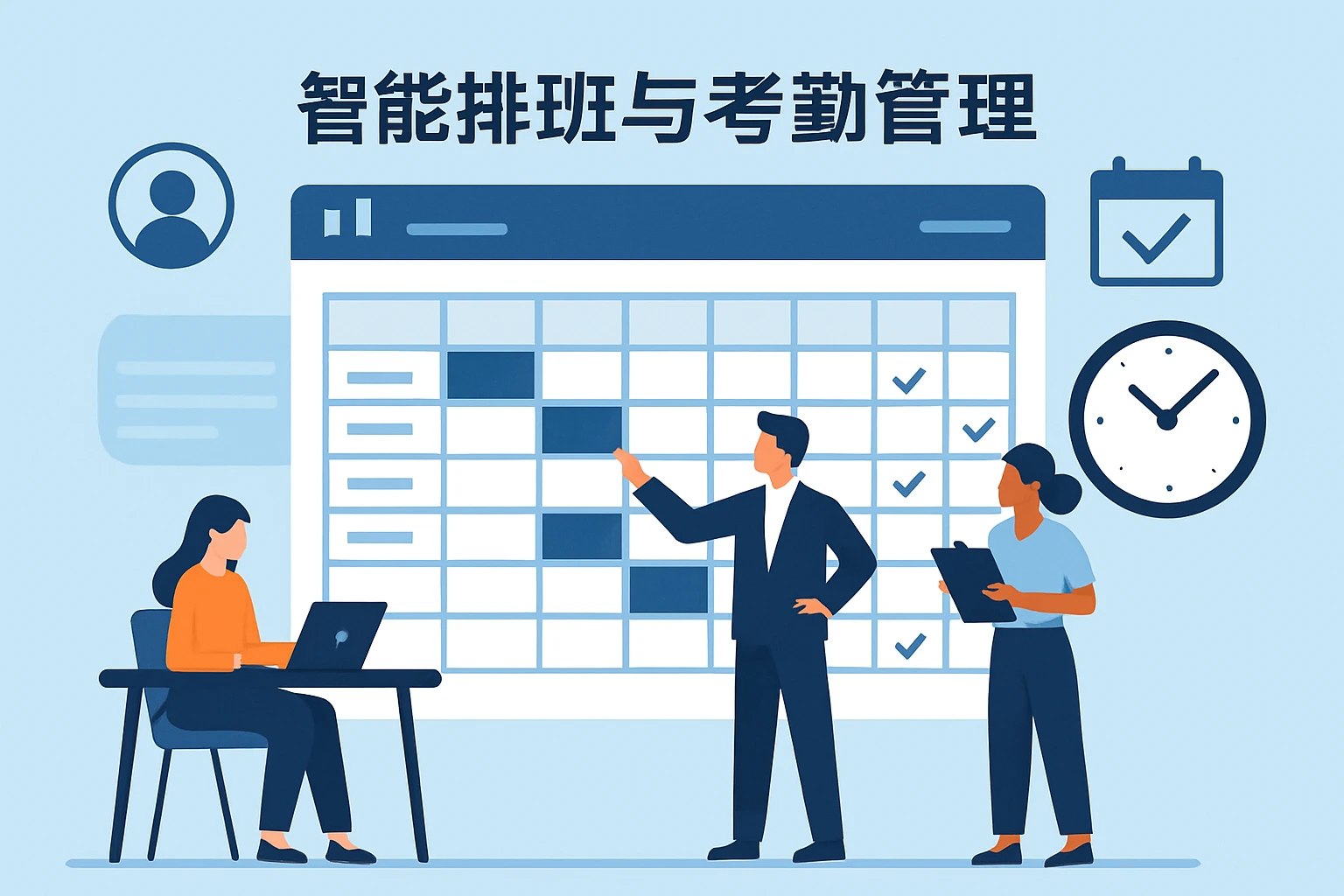 智能排班与考勤管理