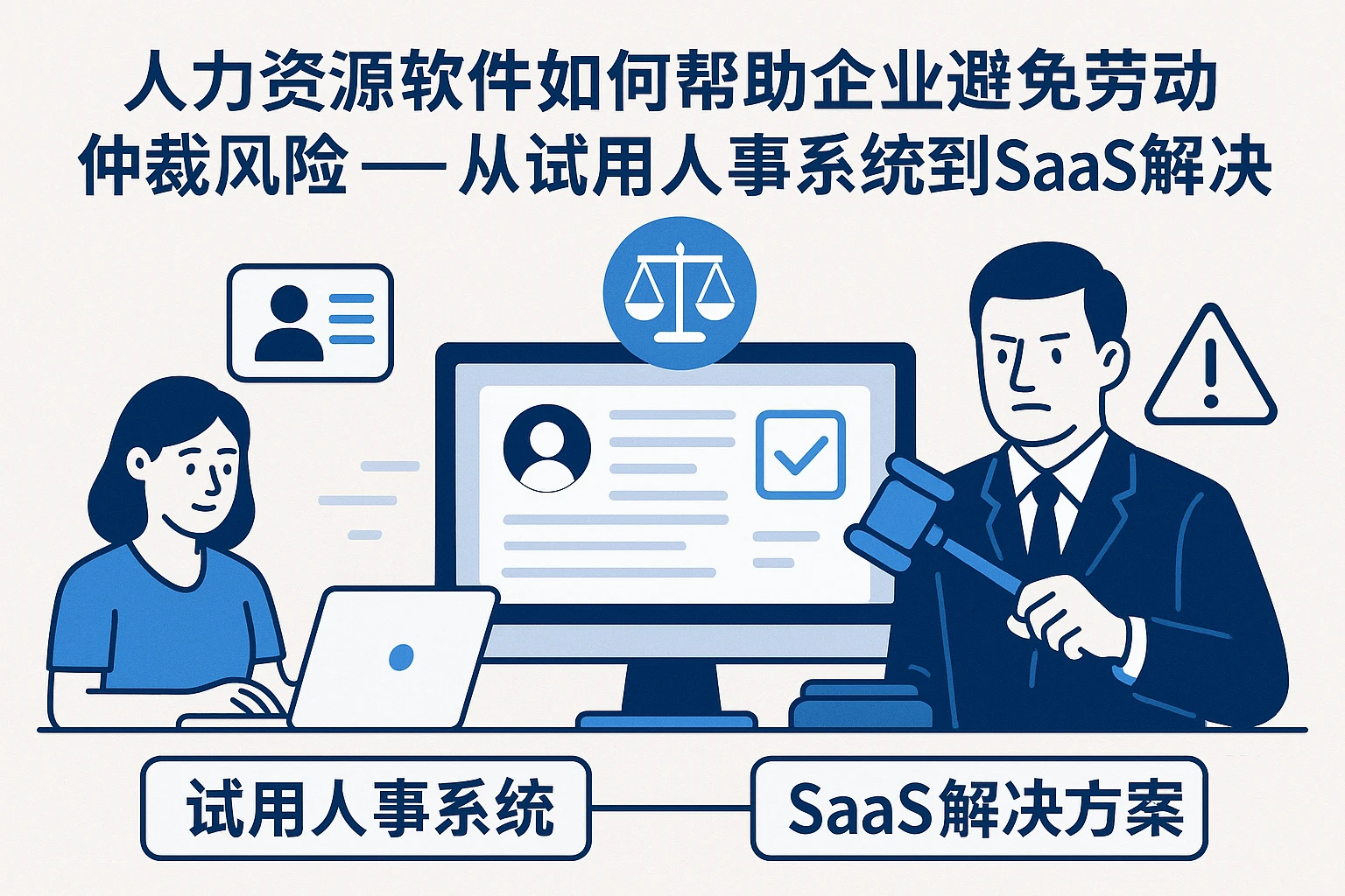 人力资源软件如何帮助企业避免劳动仲裁风险——从试用人事系统到SaaS解决方案