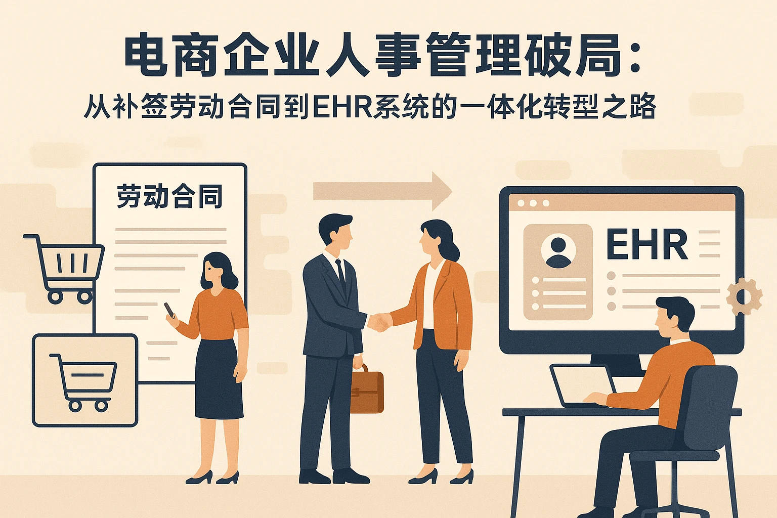 电商企业人事管理破局：从补签劳动合同到ehr系统的一体化转型之路