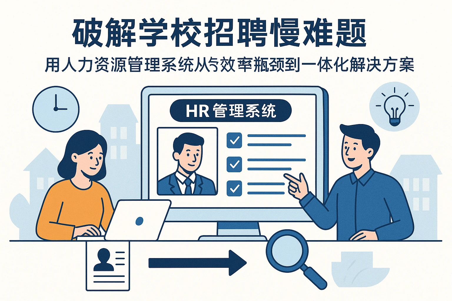 用人力资源管理系统破解学校招聘慢难题:从效率瓶颈到一体化解决方案