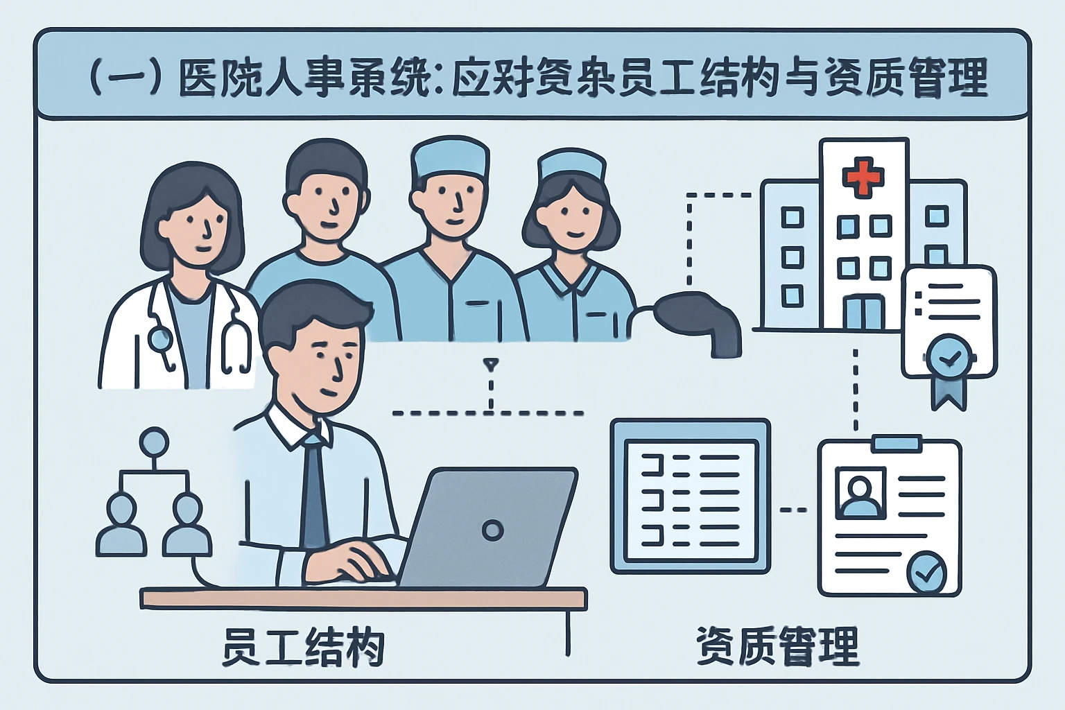 （一）医院人事系统：应对复杂员工结构与资质管理