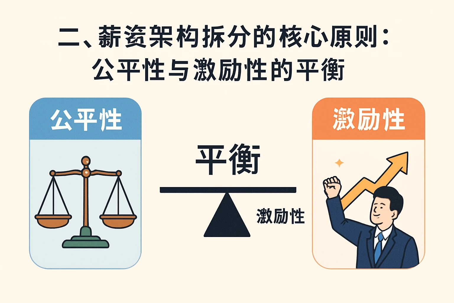 二、薪资架构拆分的核心原则:公平性与激励性的平衡