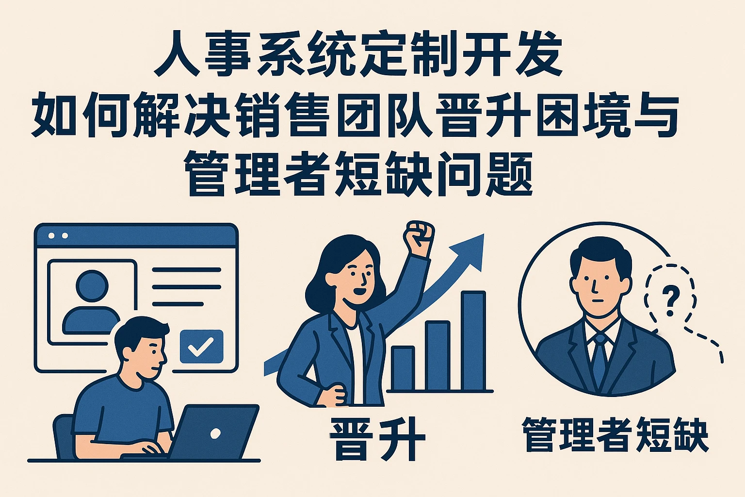 人事系统定制开发如何解决销售团队晋升困境与管理者短缺问题