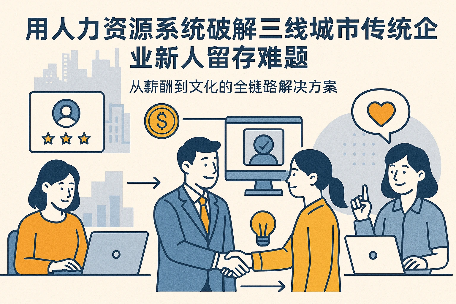 用人力资源系统破解三线城市传统企业新人留存难题:从薪酬到文化的全链路解决方案