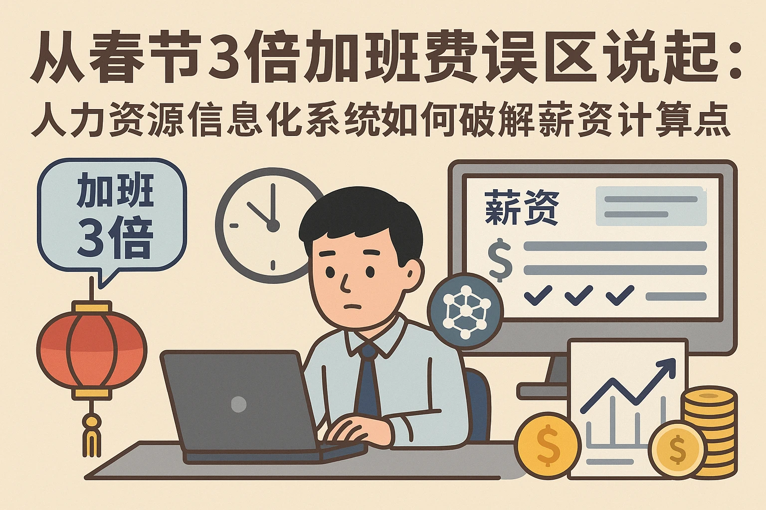 从春节3倍加班费误区说起:人力资源信息化系统如何破解薪资计算痛点