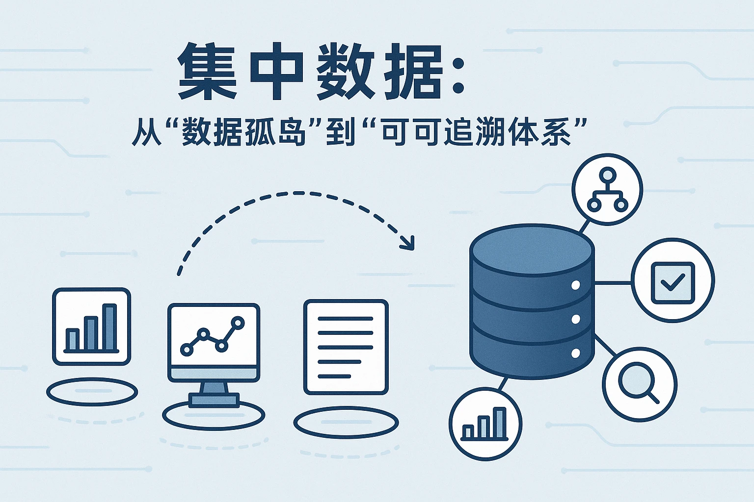 2. 集中数据:从“数据孤岛”到“可追溯体系”