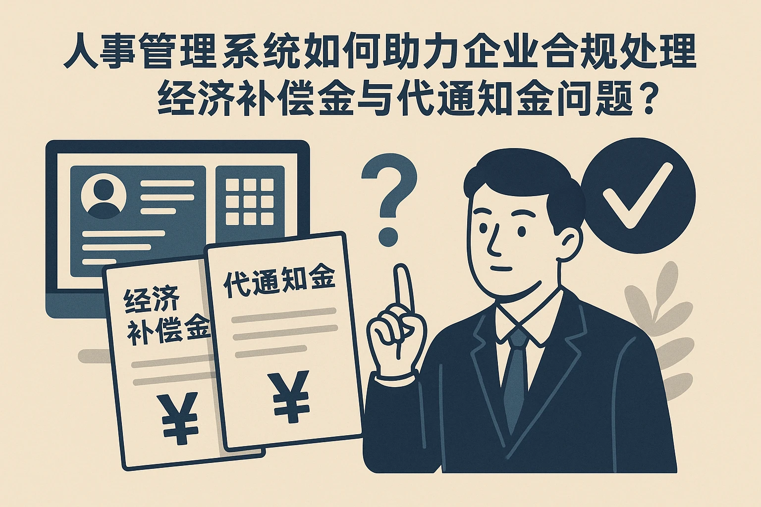 人事管理系统如何助力企业合规处理经济补偿金与代通知金问题？