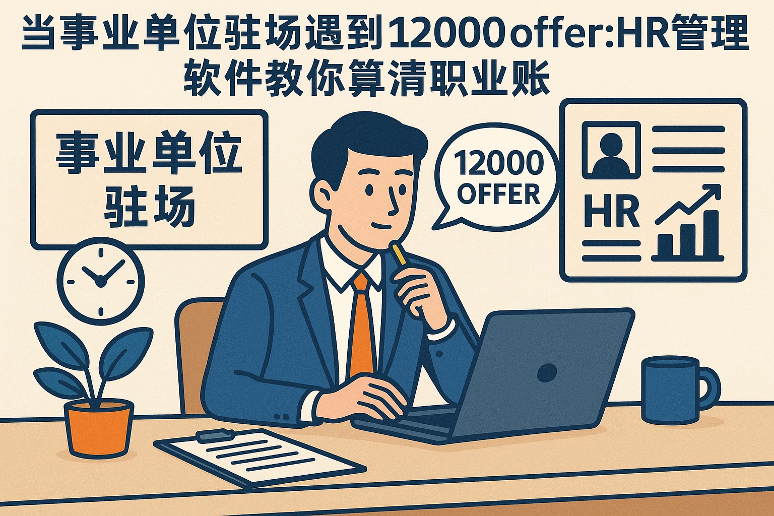当事业单位驻场遇到12000offer:HR管理软件教你算清职业账
