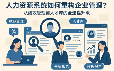 人力资源系统如何重构企业管理？从绩效管理到人才库的全流程升级