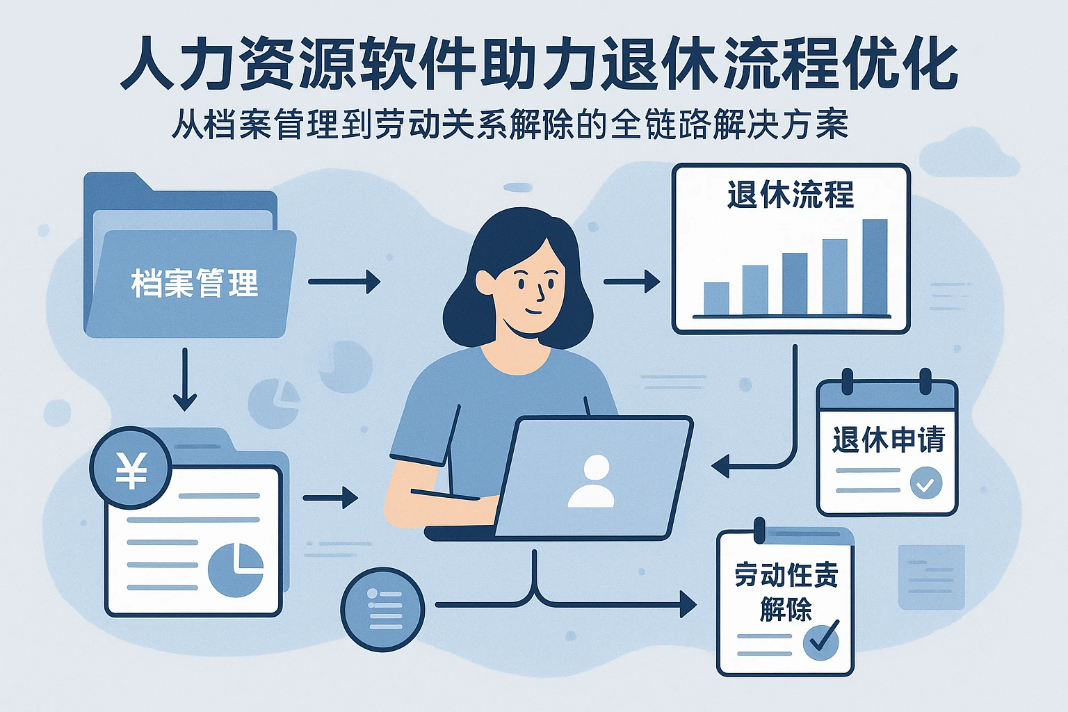 人力资源软件助力退休流程优化：从档案管理到劳动关系解除的全链路解决方案