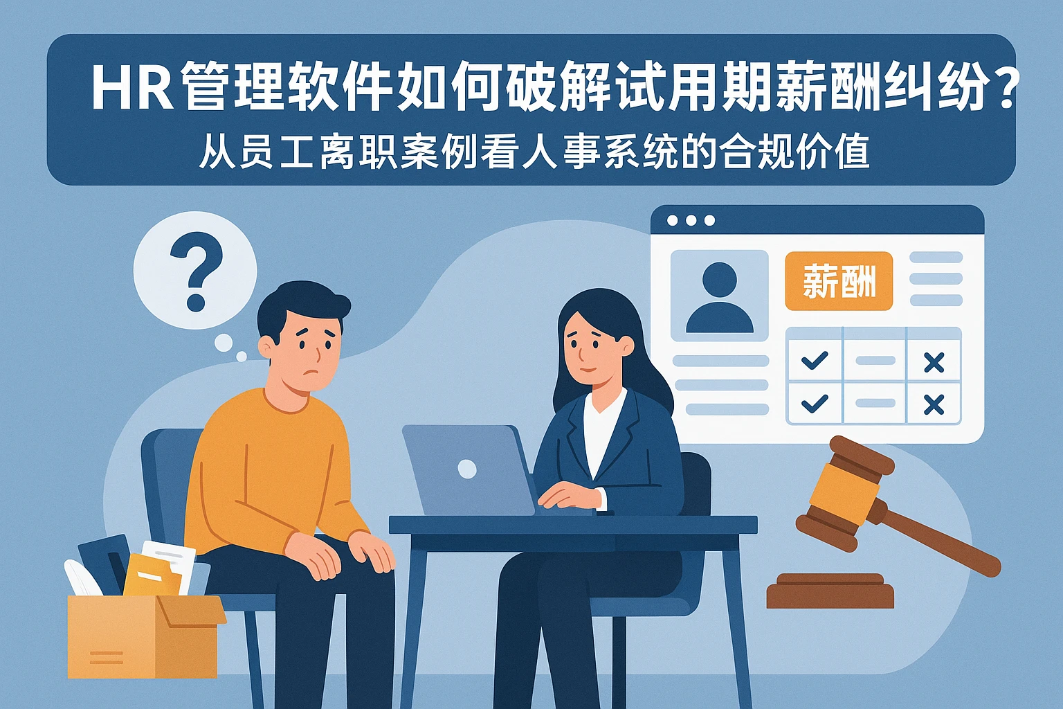 HR管理软件如何破解试用期薪酬纠纷?从员工离职案例看人事系统的合规价值