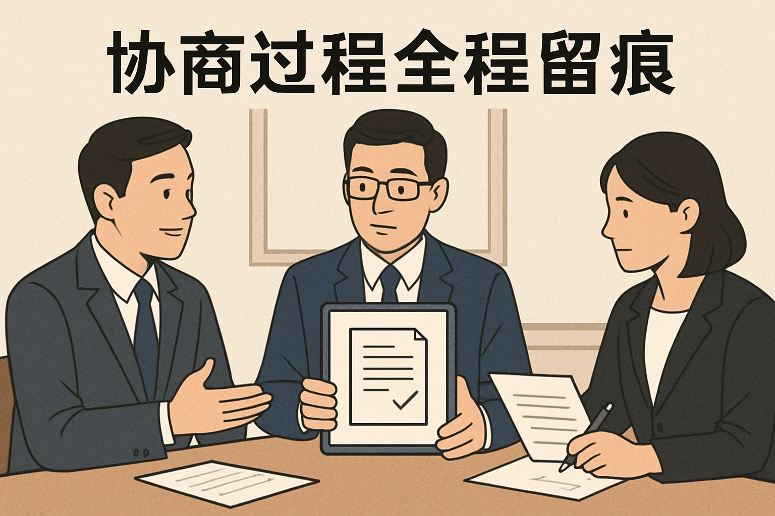 协商过程全程留痕