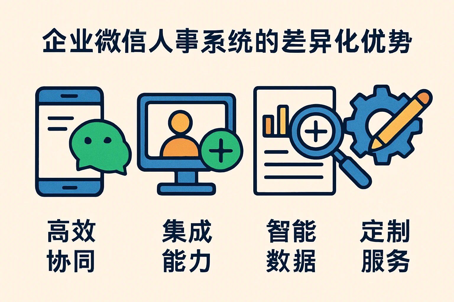 企业微信人事系统的差异化优势