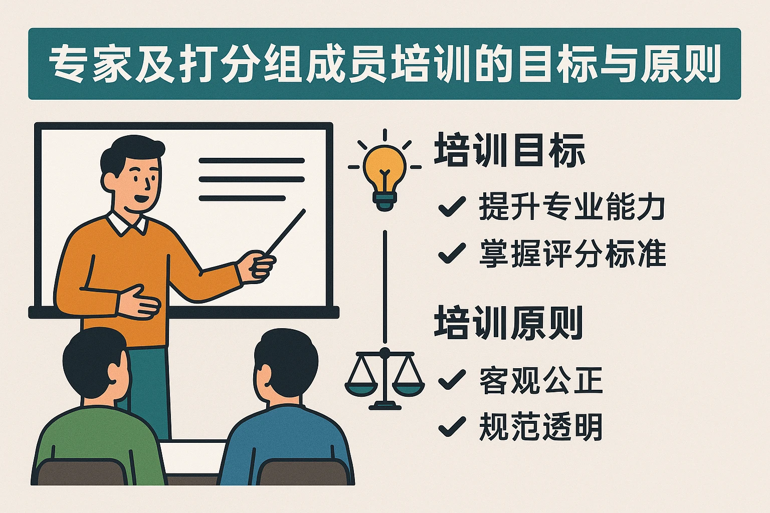 专家及打分组成员培训的目标与原则
