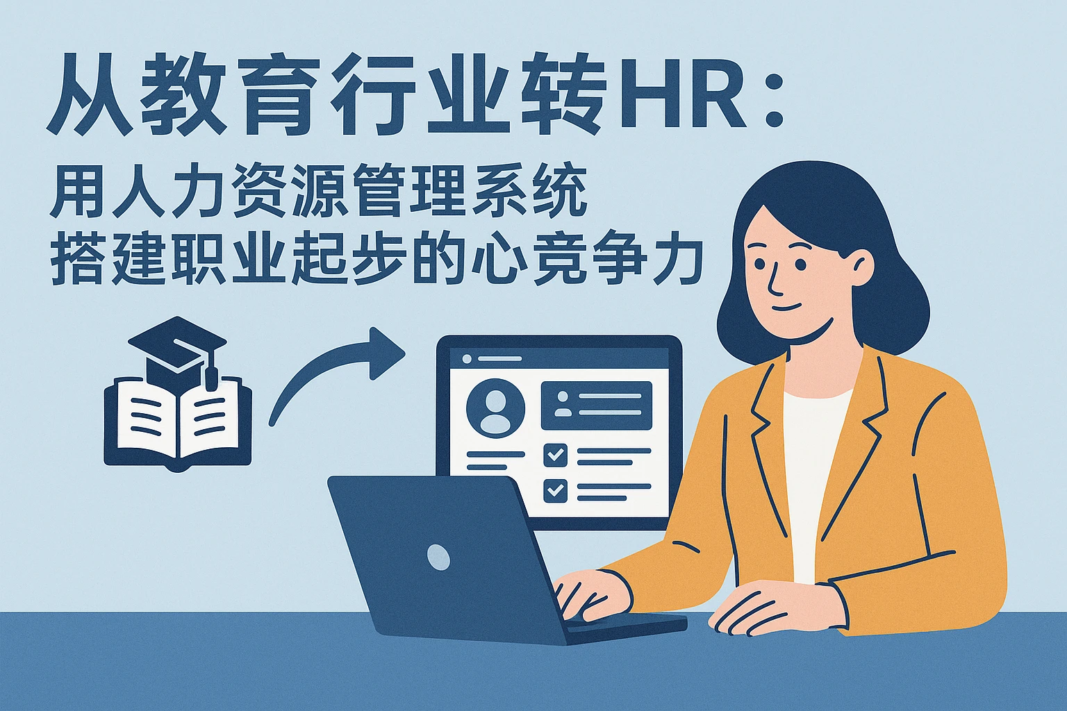从教育行业转HR：用人力资源管理系统搭建职业起步的核心竞争力