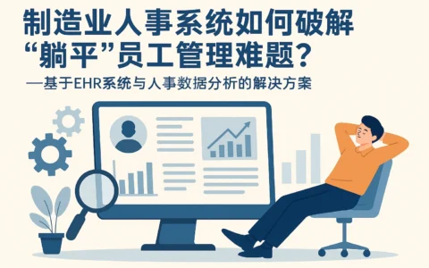 制造业人事系统如何破解“躺平”员工管理难题？——基于EHR系统与人事数据分析的解决方案