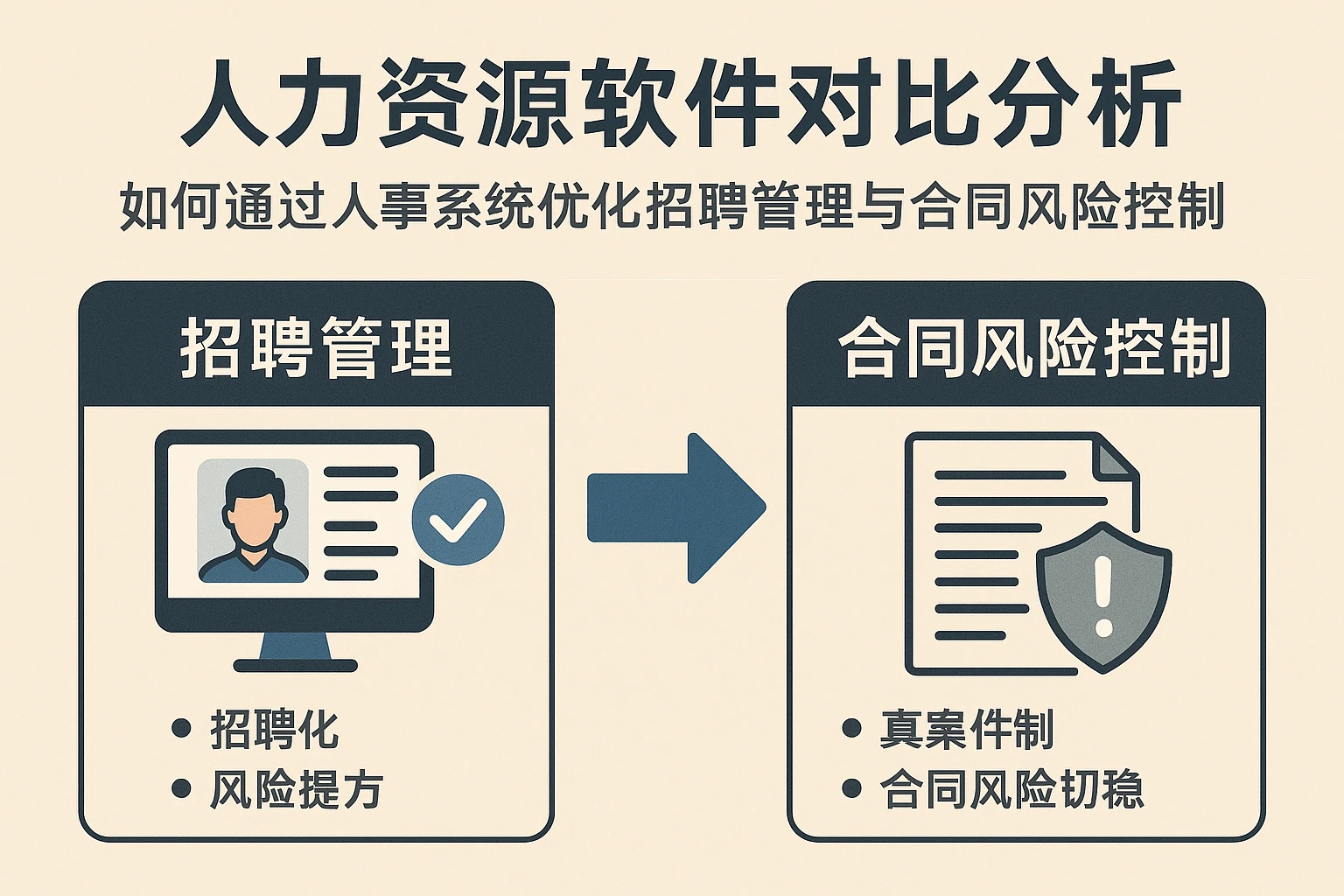 人力资源软件对比分析:如何通过人事系统优化招聘管理与合同风险控制