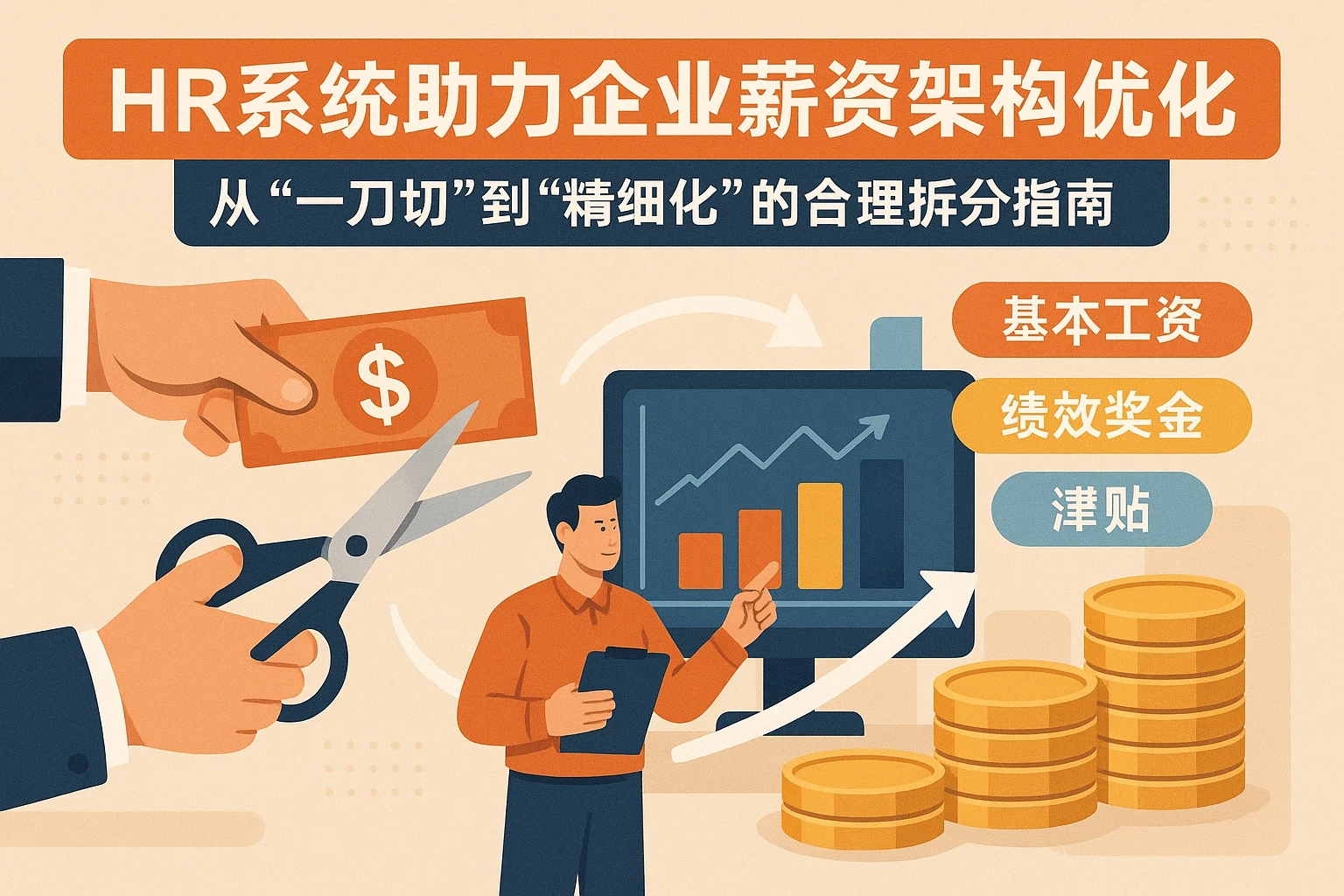 HR系统助力企业薪资架构优化:从“一刀切”到“精细化”的合理拆分指南