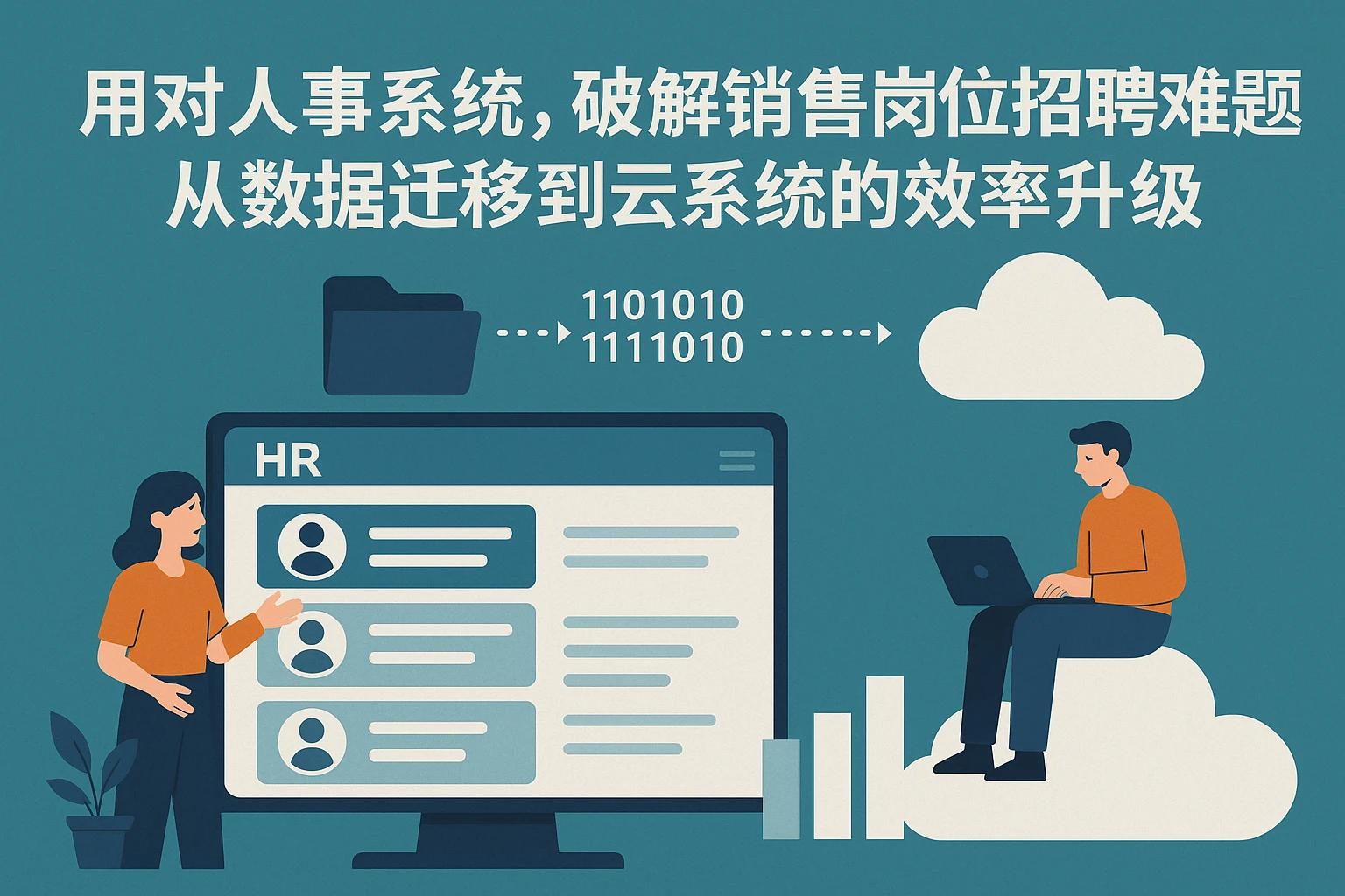 用对人事系统，破解销售岗位招聘难题：从数据迁移到云系统的效率升级