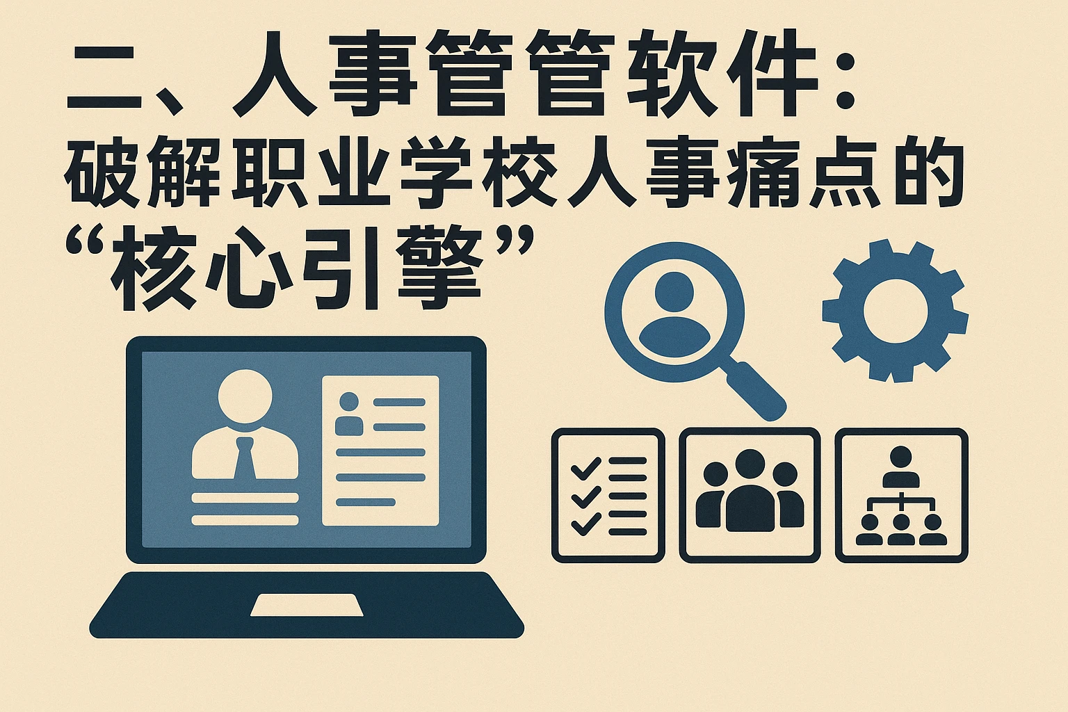 二、人事管理软件：破解职业学校人事痛点的“核心引擎”