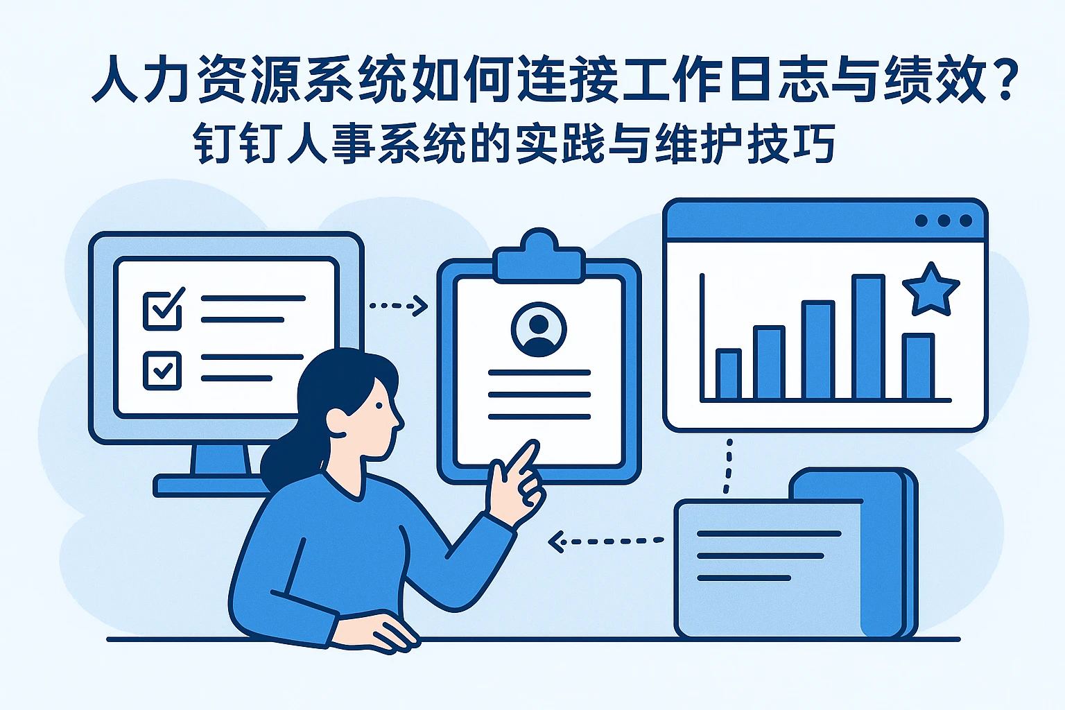 人力资源系统如何连接工作日志与绩效？钉钉人事系统的实践与维护技巧