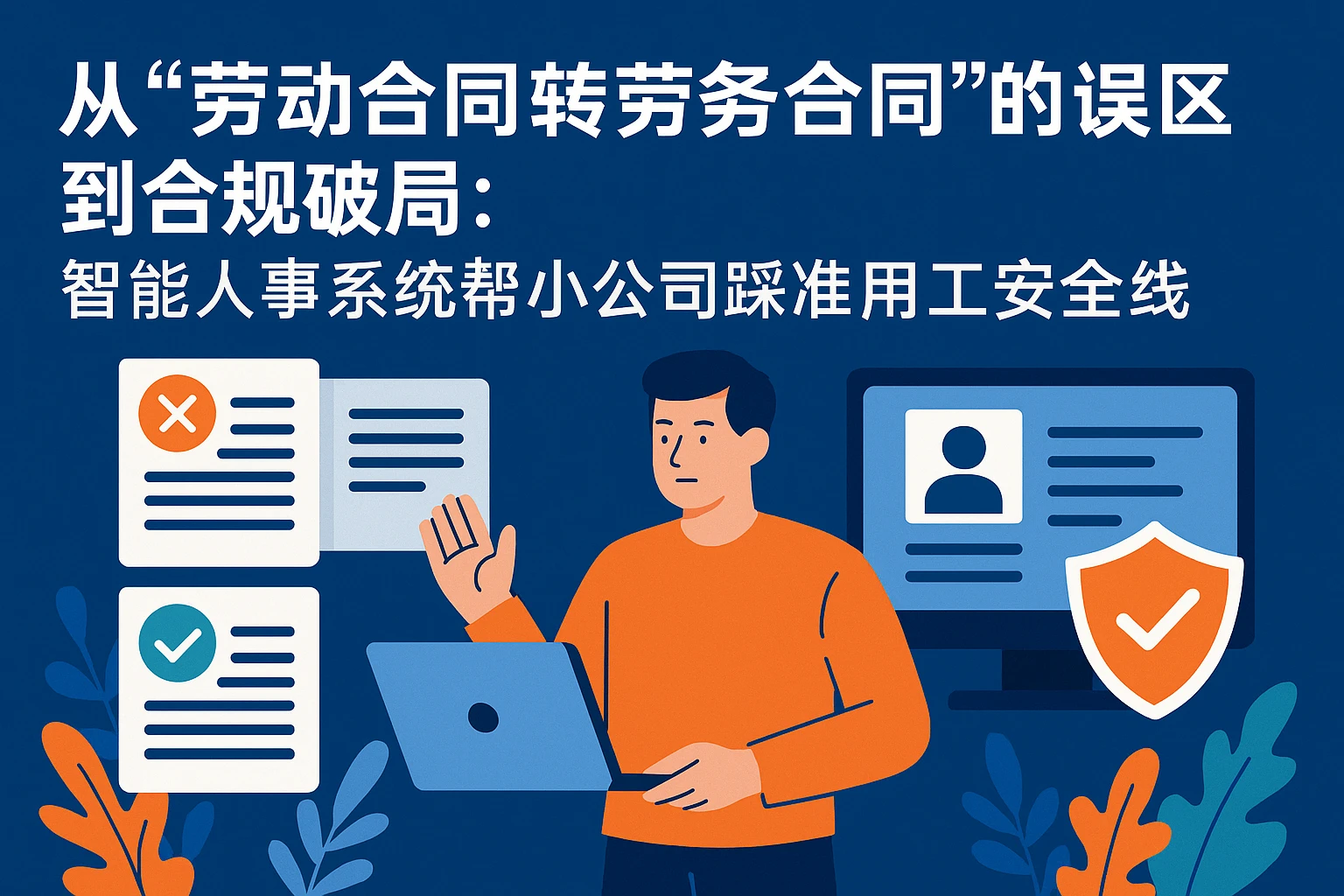 从“劳动合同转劳务合同”的误区到合规破局：智能人事系统帮小公司踩准用工安全线