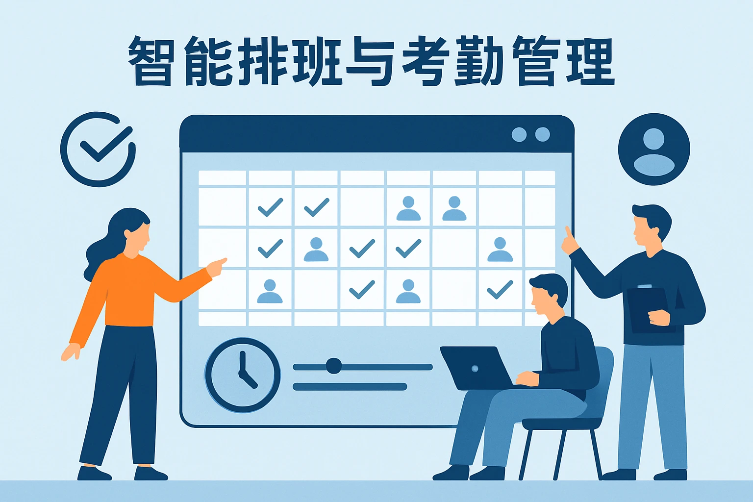智能排班与考勤管理