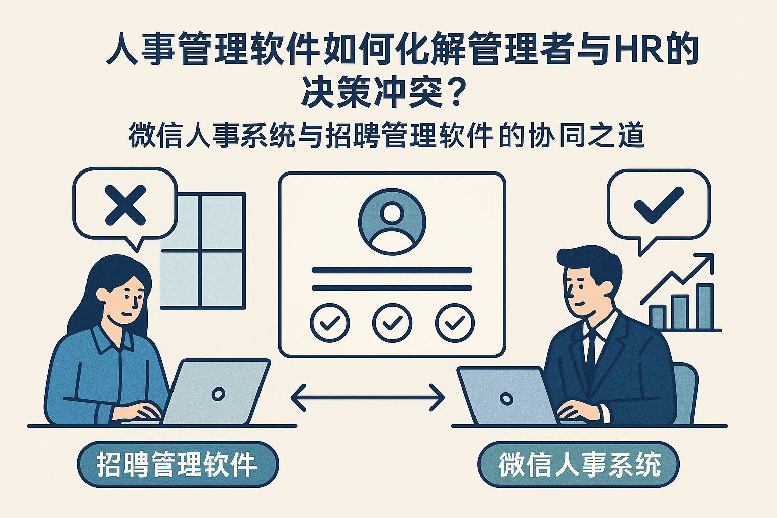 人事管理软件如何化解管理者与HR的决策冲突？微信人事系统与招聘管理软件的协同之道