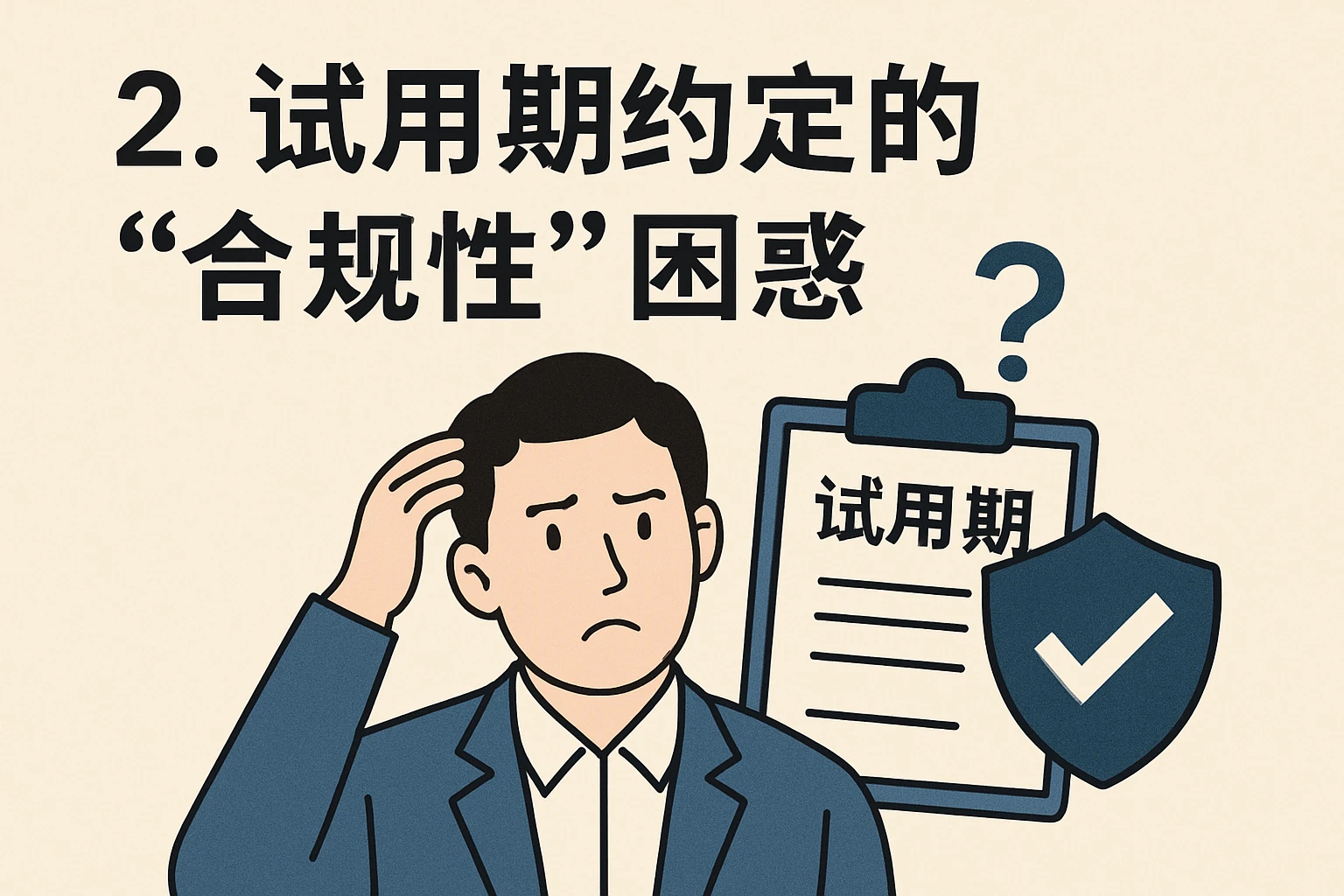 2. 试用期约定的“合规性”困惑