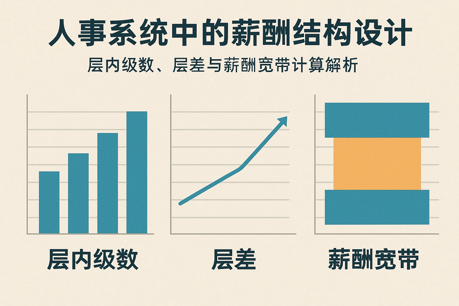 人事系统中的薪酬结构设计：层内级数、层差与薪酬宽带计算解析