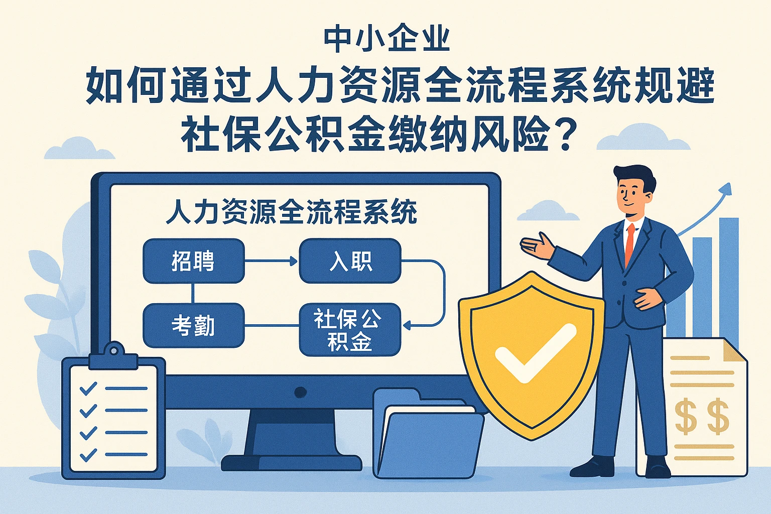 中小企业如何通过人力资源全流程系统规避社保公积金缴纳风险？