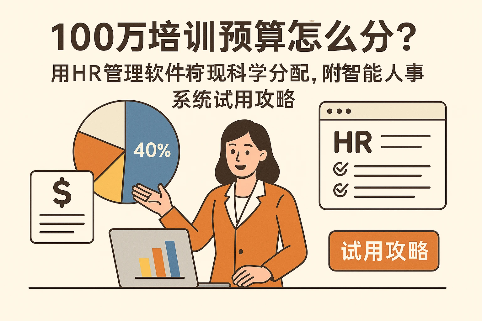 100万培训预算怎么分？用HR管理软件搞定科学分配，附智能人事系统试用攻略