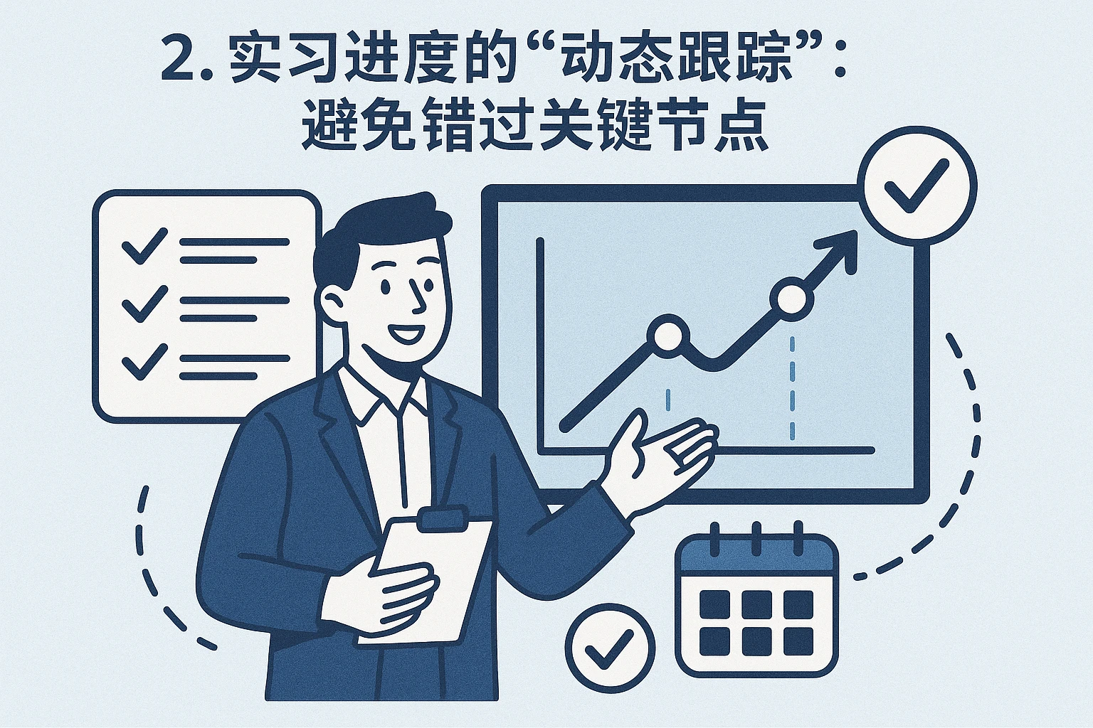 2. 实习进度的“动态跟踪”：避免错过关键节点