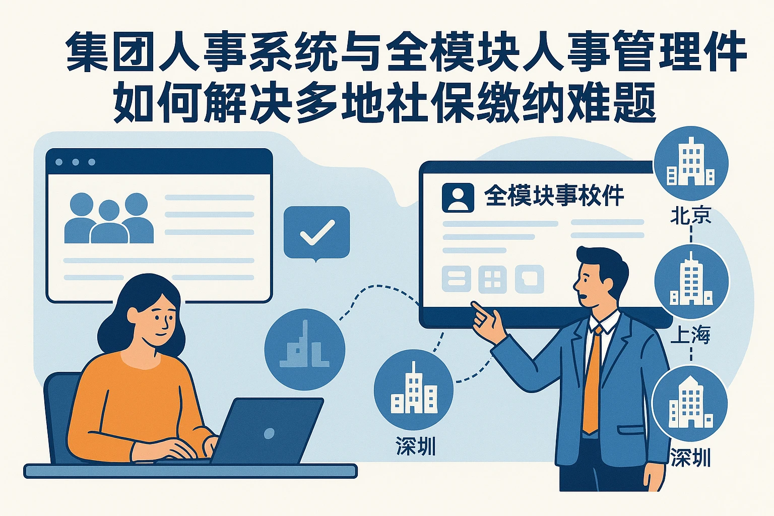 集团人事系统与全模块人事管理软件如何解决多地社保缴纳难题