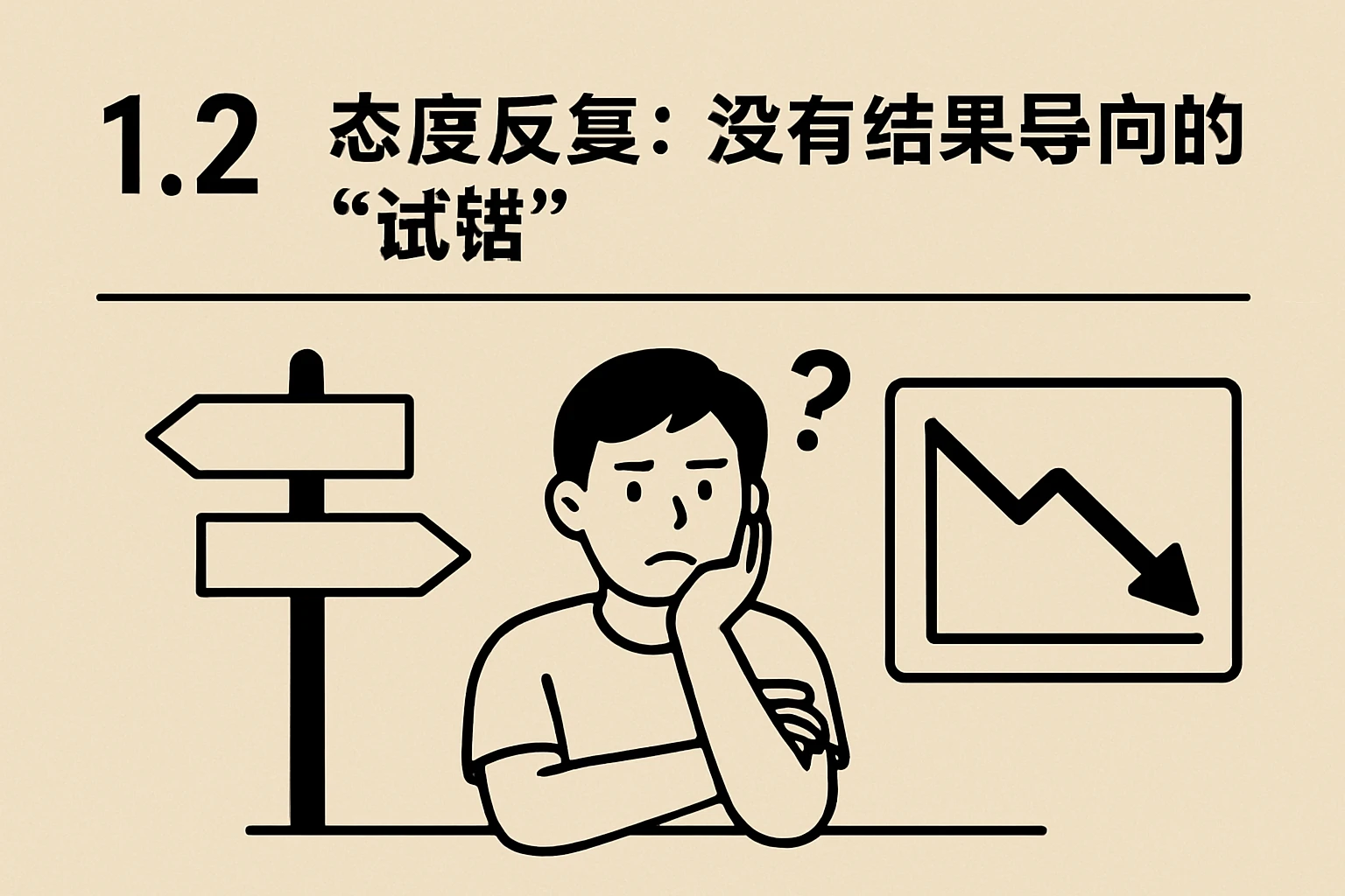 1.2 态度反复：没有结果导向的“试错”