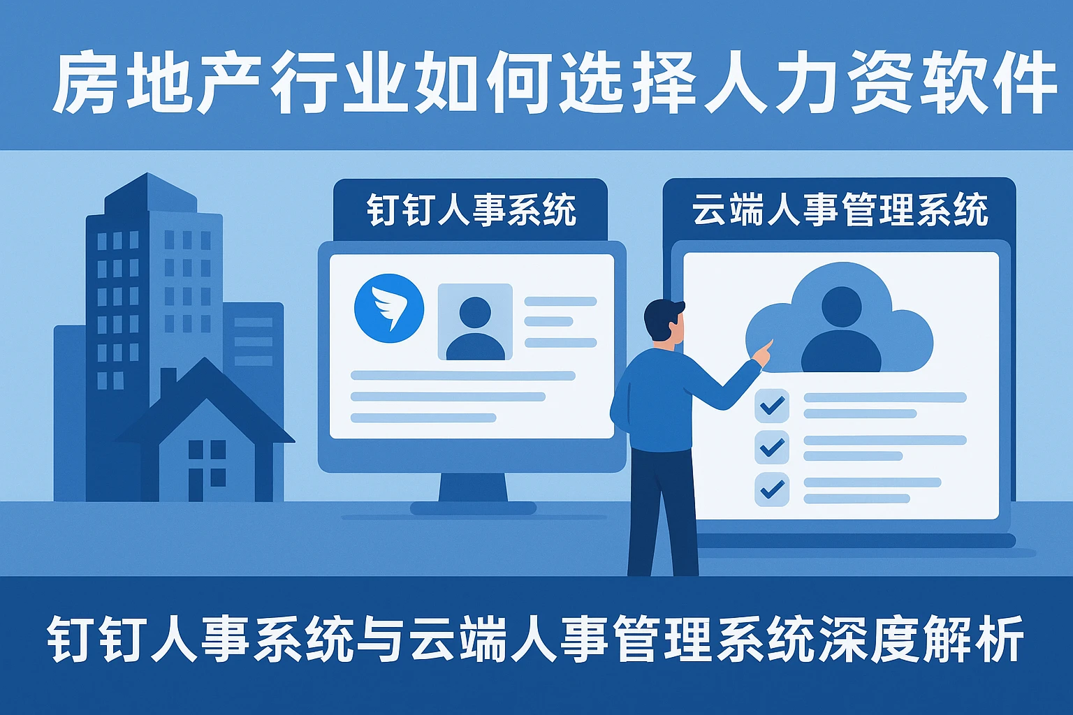 房地产行业如何选择人力资源软件：钉钉人事系统与云端人事管理系统深度解析