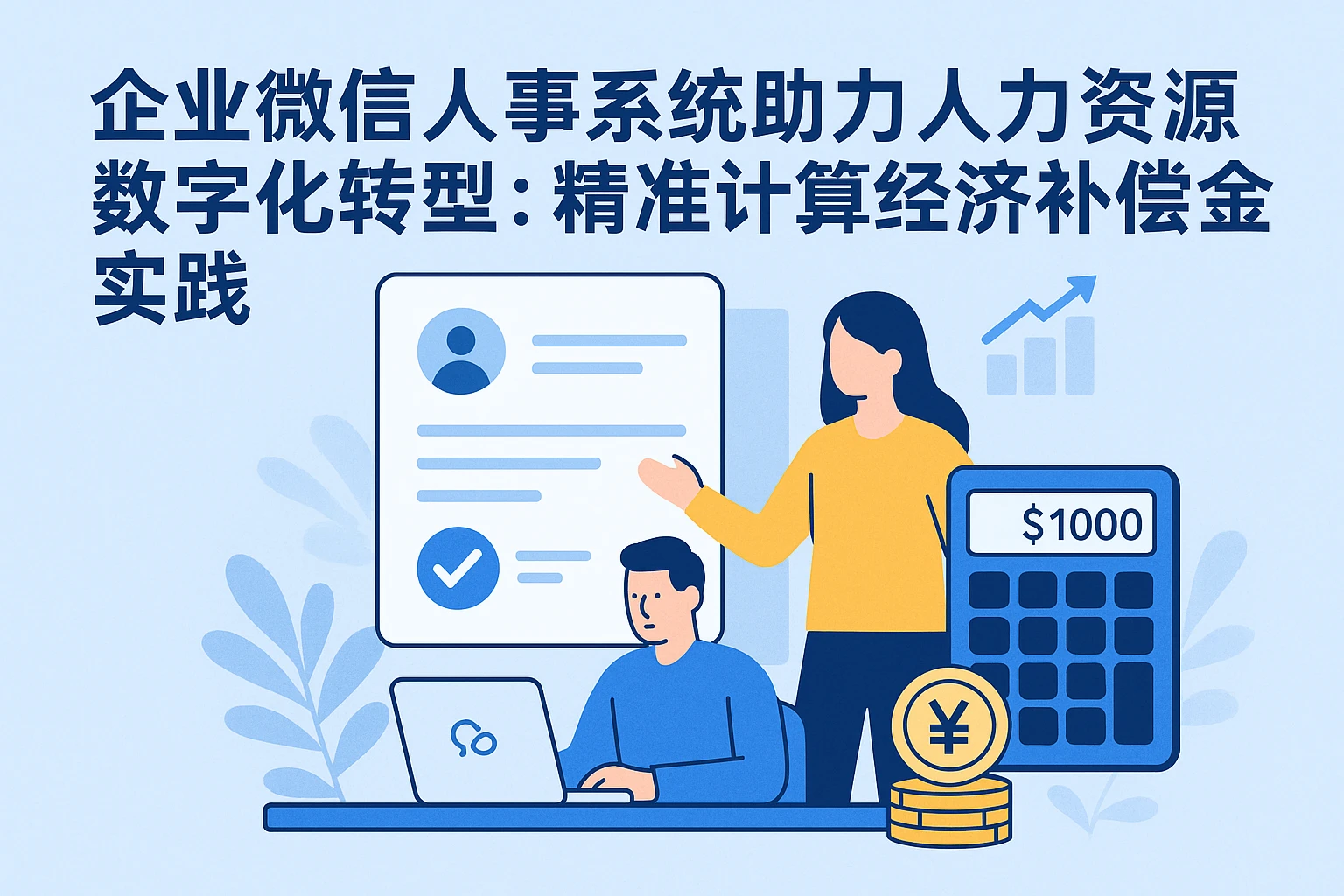 企业微信人事系统助力人力资源数字化转型:精准计算经济补偿金实践