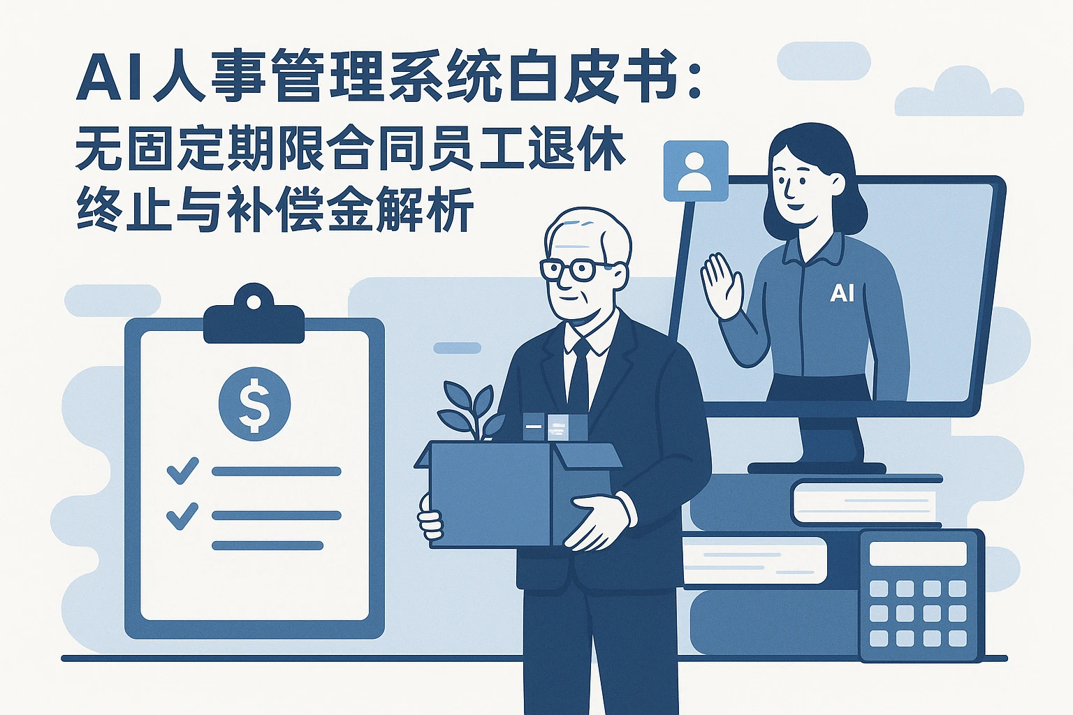 AI人事管理系统白皮书:无固定期限合同员工退休终止与补偿金解析