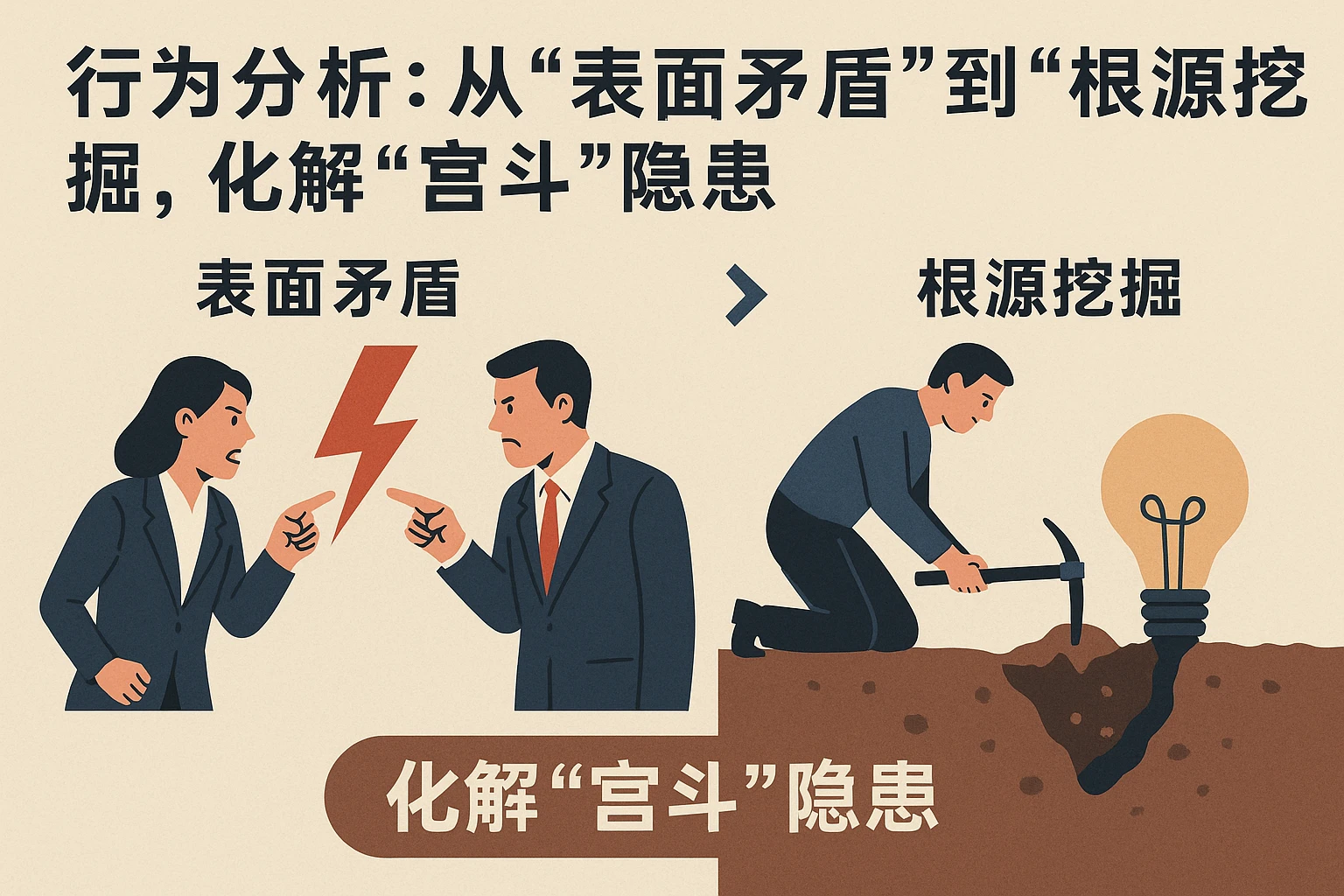 2. 行为分析：从“表面矛盾”到“根源挖掘”，化解“宫斗”隐患