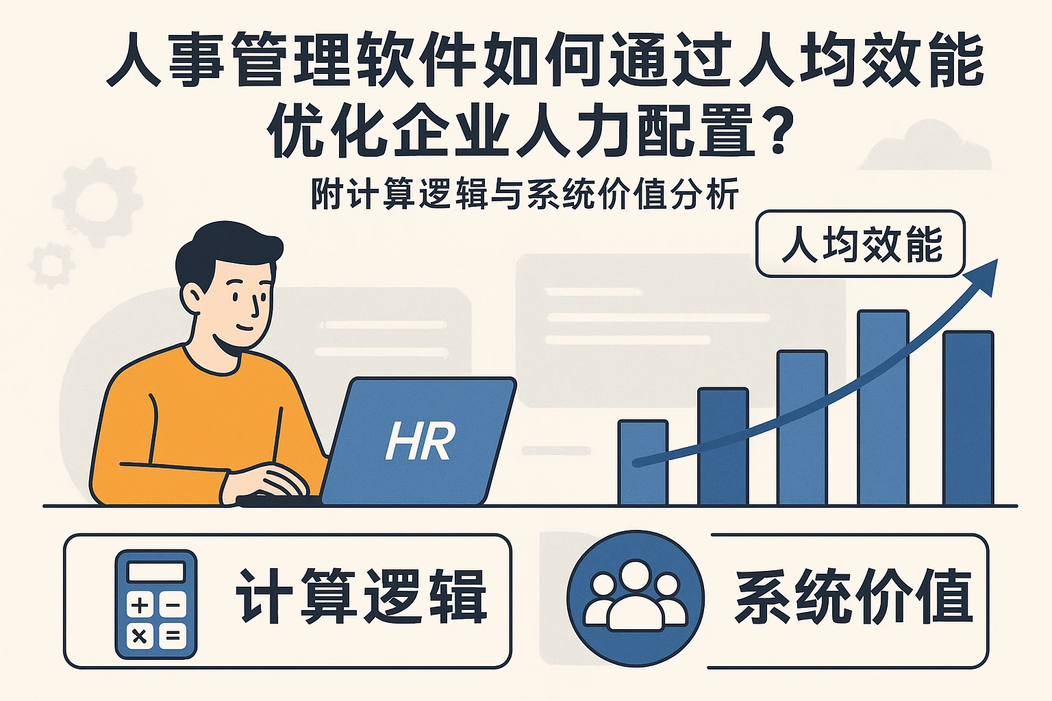 人事管理软件如何通过人均效能优化企业人力配置?附计算逻辑与系统价值分析