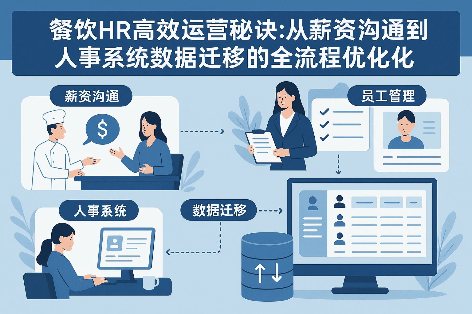 餐饮HR高效运营秘诀：从薪资沟通到人事系统数据迁移的全流程优化