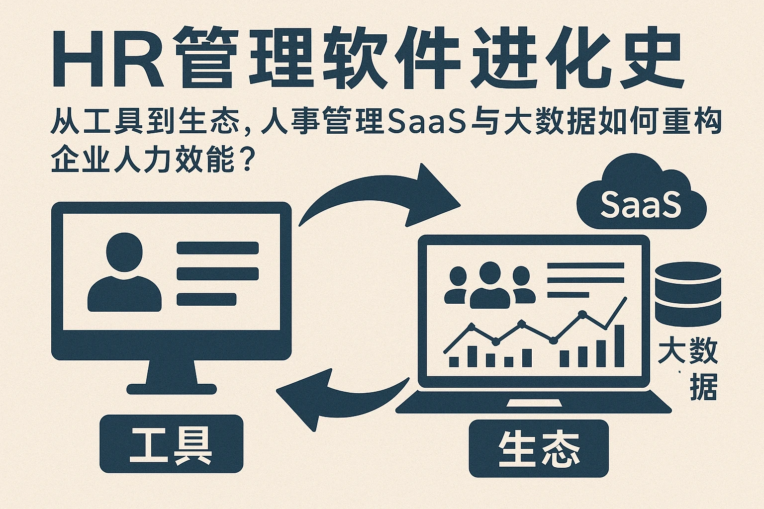HR管理软件进化史:从工具到生态,人事管理SaaS与大数据如何重构企业人力效能?
