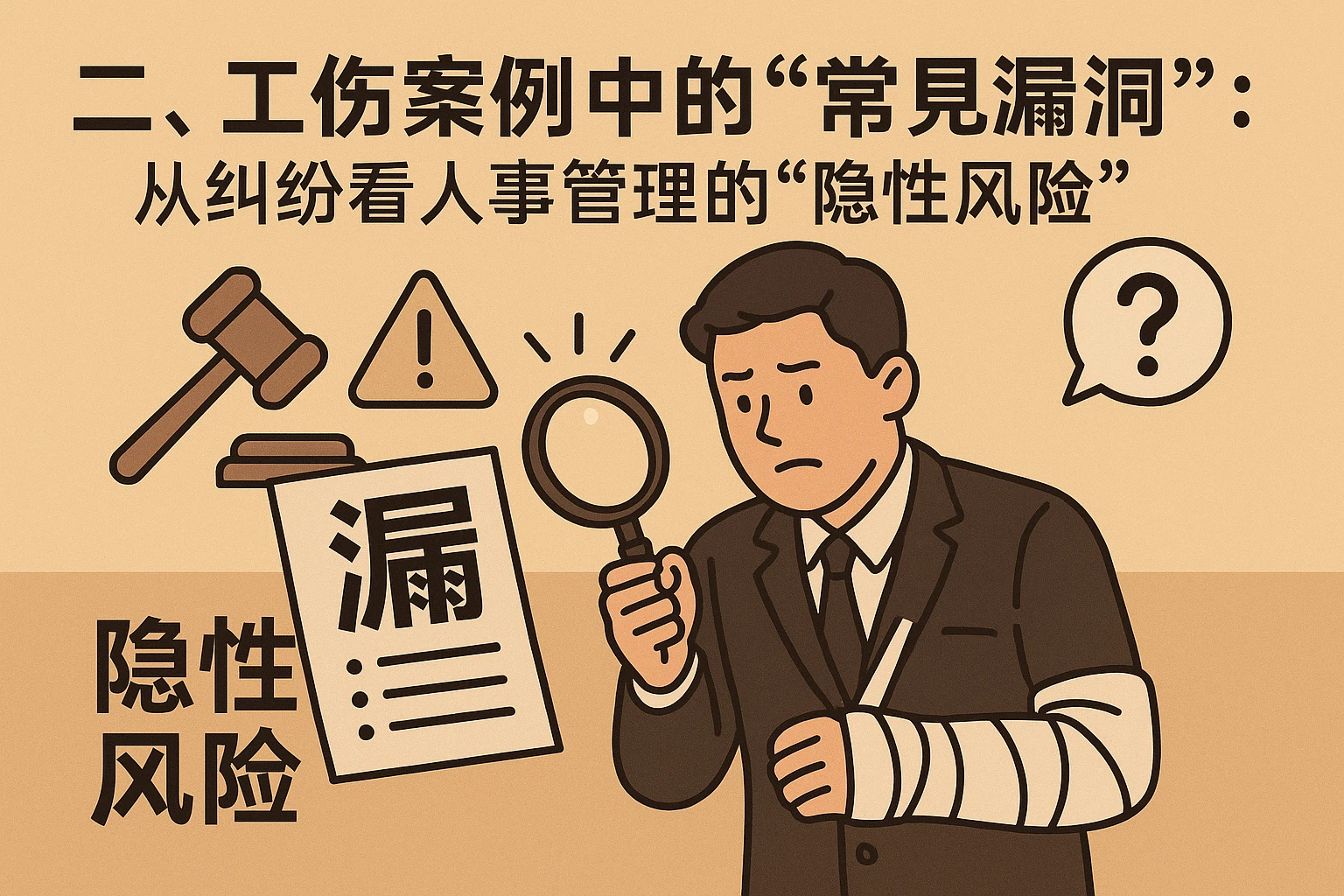 二、工伤案例中的“常见漏洞”:从纠纷看人事管理的“隐性风险”
