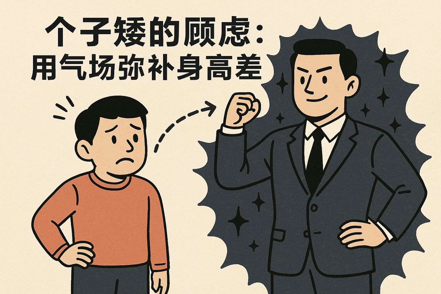 2. 个子矮的顾虑：用气场弥补身高差