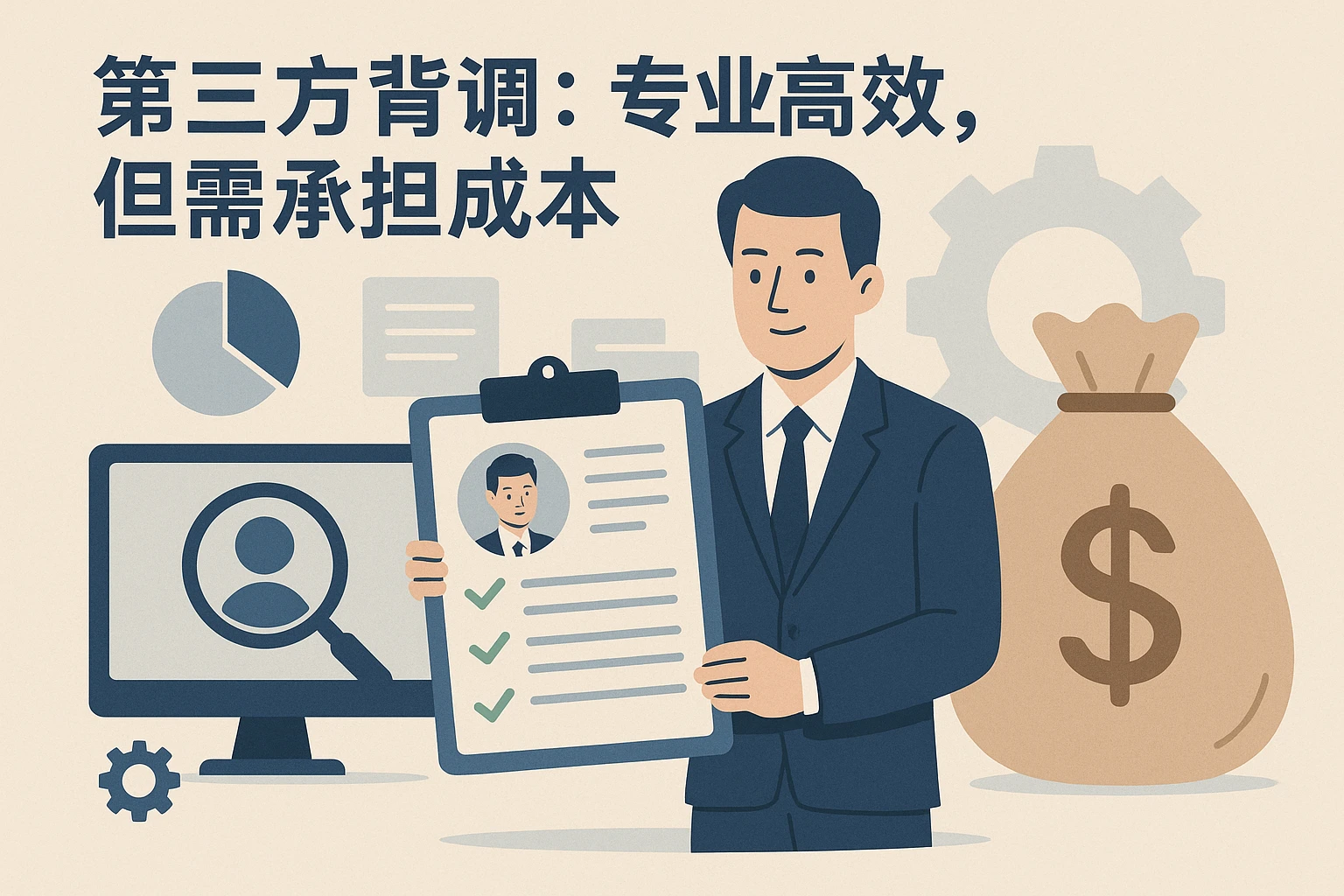 2. 第三方背调:专业高效,但需承担成本