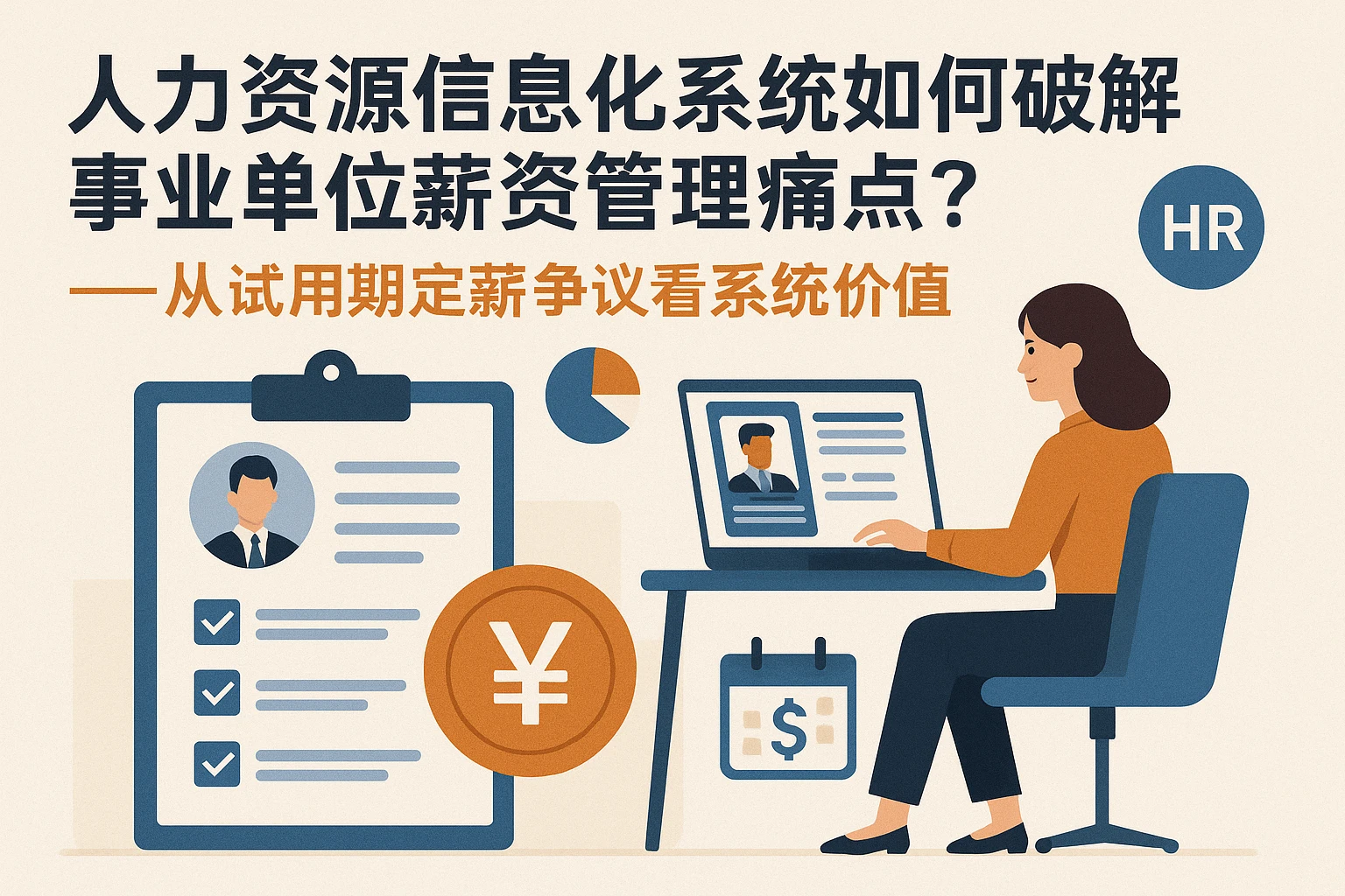 人力资源信息化系统如何破解事业单位薪资管理痛点?——从试用期定薪争议看系统价值